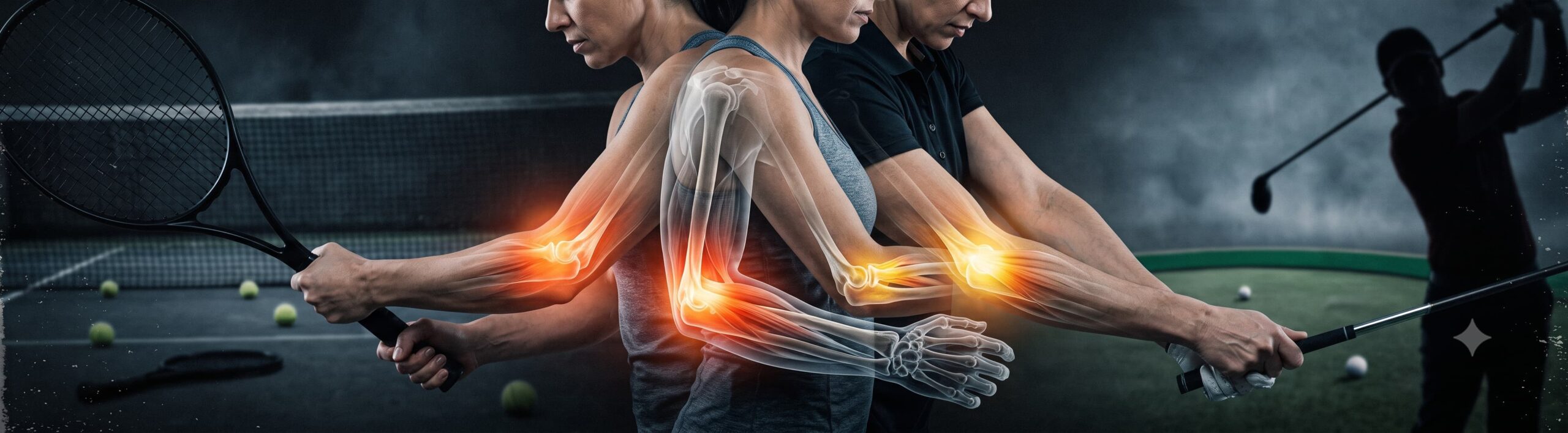 athlete grabbing outer elbow in pain", "forearm muscle anatomy lateral medial epicondyle